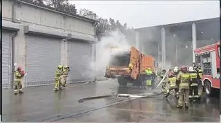 Ćwiczenia strażaków zamieniły się w prawdziwą akcję