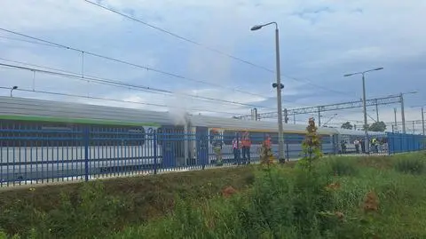 Pożar wagonu pociągu Intercity w Rawiczu