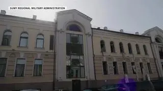 Atak rakietowy sił rosyjskich na Sumy (13.04)