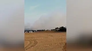 Jeden z pożarów trzcinowiska 