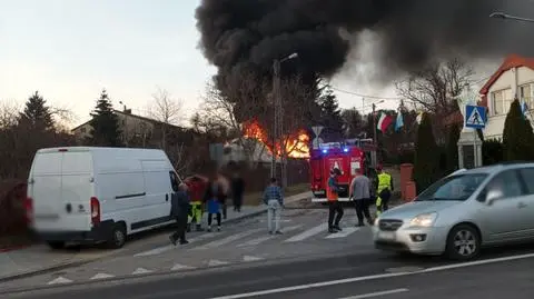 Pożar ciężarówki we Włocławku