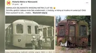 Sensacyjne ogłoszenie. Makieta wagonu metra z lat 50. odnaleziona w Kobyłce? 