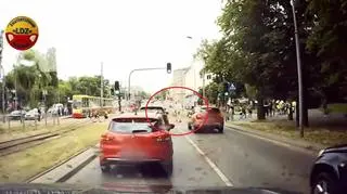 Bardzo niebezpieczna sytuacja w centrum Łodzi