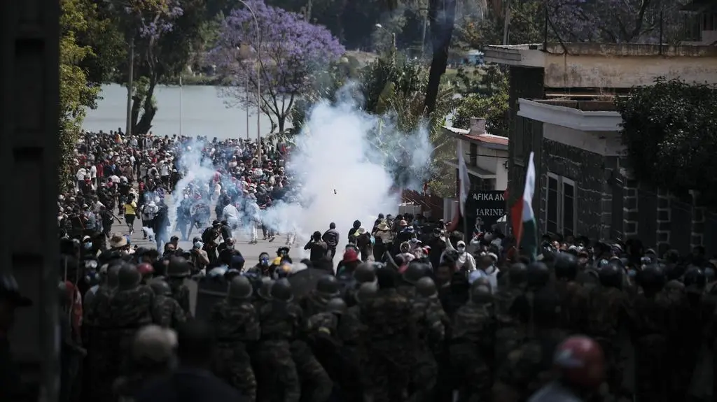 Antyrządowe protesty na Madagaskarze