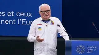Lech Wałęsa za Europejskim Orderem Zasługi. Przemówienie byłego prezydenta