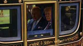 Król Karol III i Donald Trump