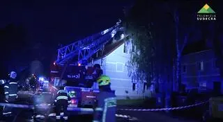 Dzierżoniów, pożar domu przy ulicy Kopernika