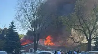 Pożar w kościele Jezusa Chrystusa Świętych w Dniach Ostatnich w miejscowości Grand Blanc w stanie Michigan
