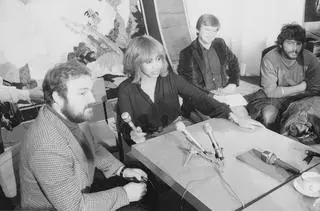 Grudzień 1981. Amerykańska piosenkarka Tina Turner na konferencji prasowej w klubie Interpress. 
