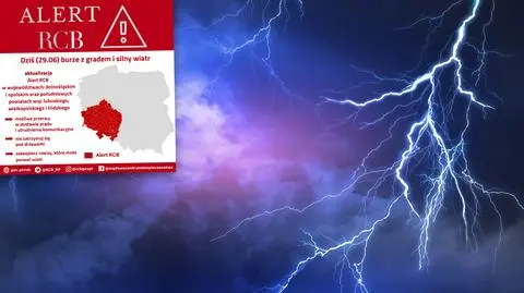 Alert RCB dla kolejnych regionów. "Zabierz rzeczy, które może porwać wiatr"