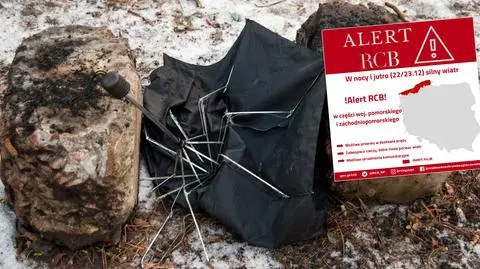 Silny wiatr, alert RCB