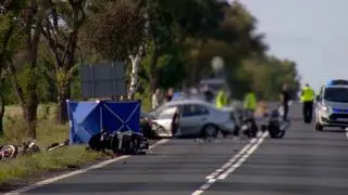 Wypadek w Miłosnej, nie żyje motocyklista. Śledztwo prokuratury