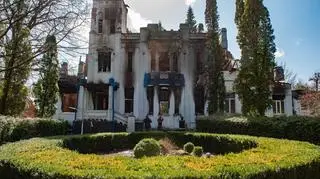 Zniszczenia w mieście Trościaniec 