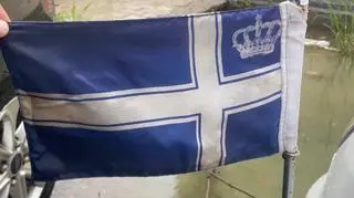 Jedna z flag wykorzystywanych przez 47-latka 