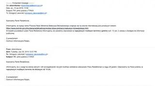 Odpowiedzi z Centrum Informacyjnego Rządu