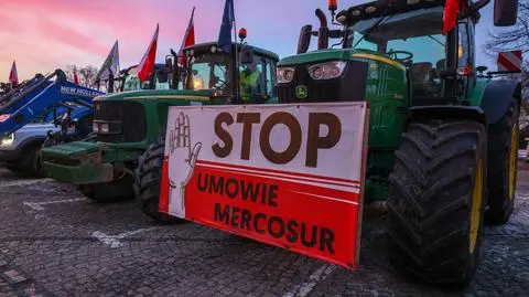 Protest rolników w centrum Wrocławia