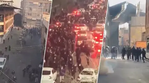 Iran protesty sklejka