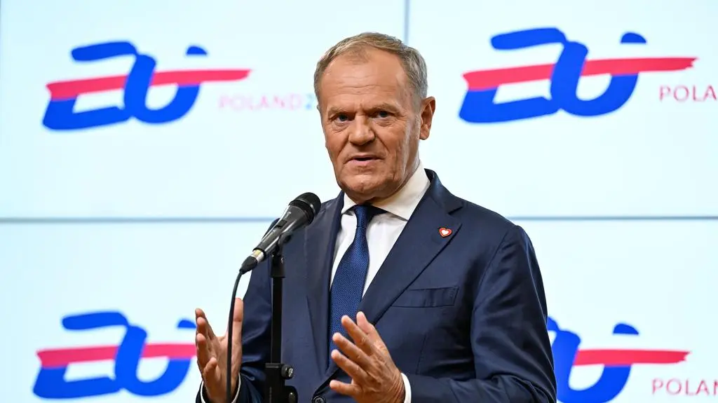 Donald Tusk na piątkowej konferencji prasowej