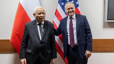 Jarosław Kaczyński i Tom Rose