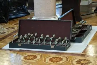 Demontaż Okrągłego Stołu w Pałacu Prezydenckim