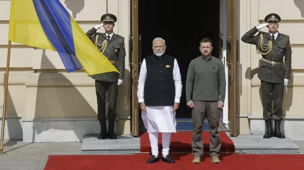Premier Narendra Modi w Kijowie 
