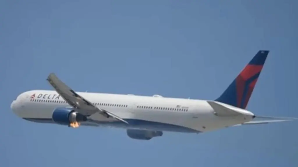 Pożar silnika samolotu linii Delta Air Lines