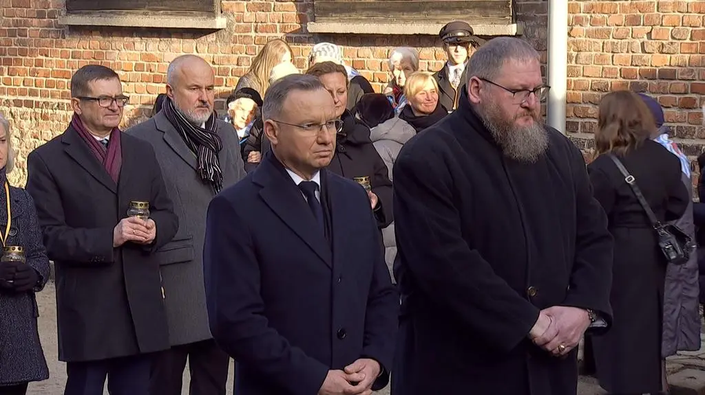 Andrzej Duda w Auschwitz