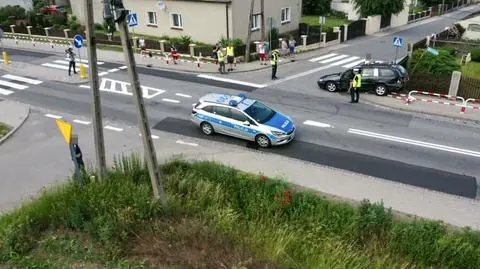 Przy wyjeździe z Opola doszło do kolizji z udziałem samochodu SOP