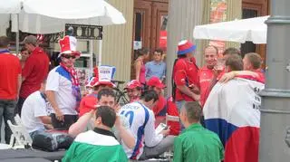 Czesi relaksują się przed meczem