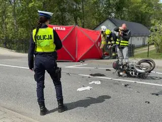 Tragiczny wypadek z udziałem motocyklisty na Pomorzu