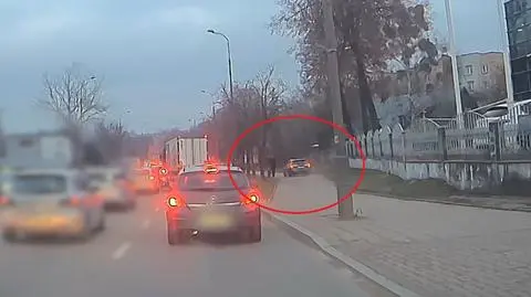 Niebezpieczne zdarzenie drogowe w Białymstoku