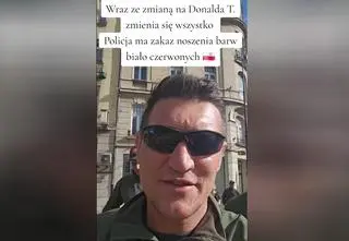 "Tuskoland" zakazał flagi na mundurze? Policja wyjaśnia 