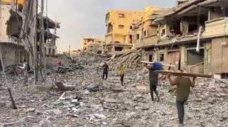Miasto Gaza w ruinie