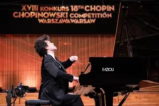 Bruce Liu podczas XVIII edycji Międzynarodowego Konkursu Pianistycznego im. Fryderyka Chopina