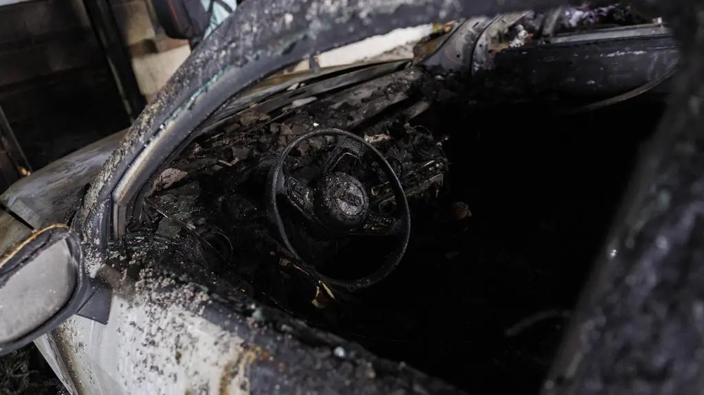 Zniszczenia po atakach bombowych w Salonikach