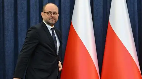 Marcin Przydacz na konferencji prasowej 