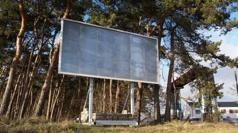 Jeden z leśnych billboardów