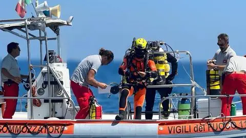 Sycylia, poszukiwania po zatonięciu jachtu miliardera