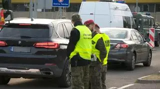 Kontrola na granicy polsko-niemieckiej w Lubieszynie