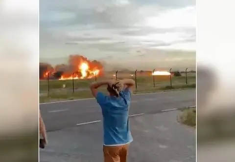 Tak wyglądał moment katastrofy w Radomiu
