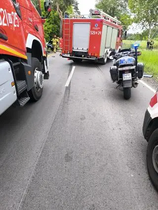 Wypadek na drodze wojewódzkiej numer 544