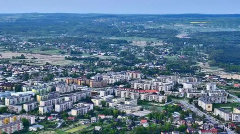 Myszków z lotu ptaka