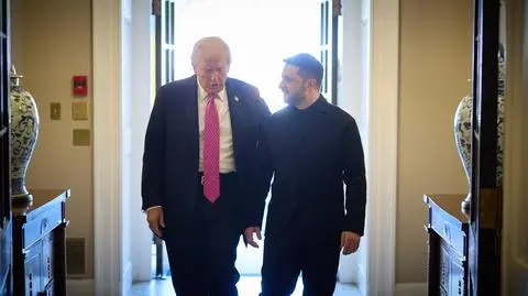 Zełenski i Trump w Białym Domu