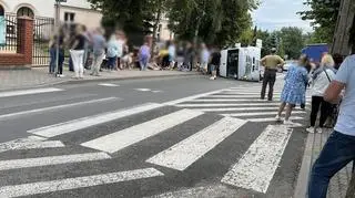 Zdjęcia z wypadku w miejscowości Lubraniec otrzymaliśmy na Kontakt24