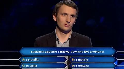 Z czego zrobiona jest łubianka? Pytanie w "Milionerach" za 75 tysięcy złotych