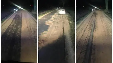 Zboże było rozsypane na odcinku 5 km