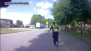 Pościg za kierowcą, padły strzały