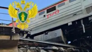 Wykolejony pociąg w Rosji