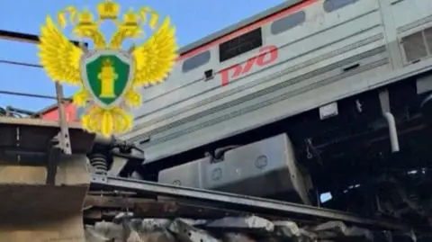 Wykolejony pociąg w Rosji