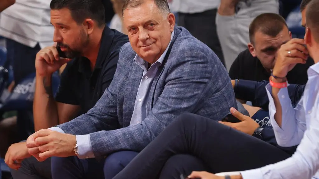 Milorad Dodik w Belgradzie. Zdjęcie z 21 sierpnia